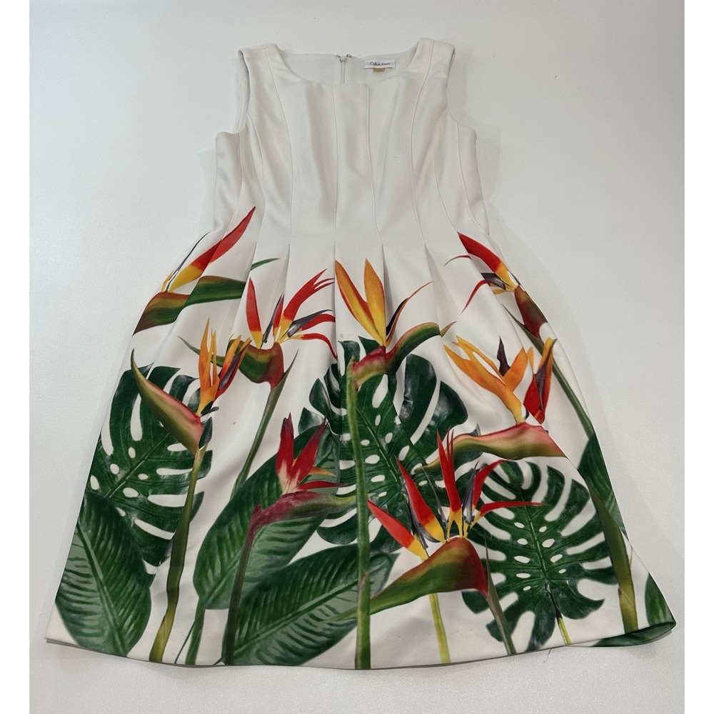 Calvin Klein Women's Floral Pattern Dress, Size 8